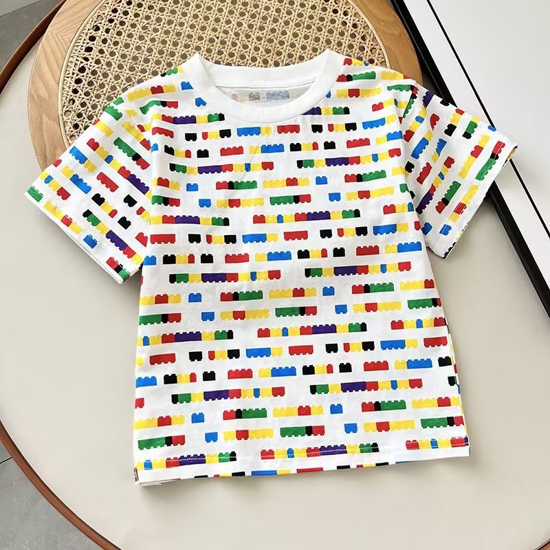 Youjia Children's Clothing/Boys/Girls Cartoon Printed T-shirt Short Sleeve Lego 457757/457758/457756 Application Scenario