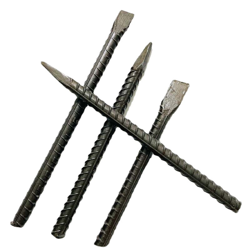 Factory wholesale of threaded steel stone chisels, manual chisels for construction land, pointed and flat chisels, twist stone chisels Item Picture