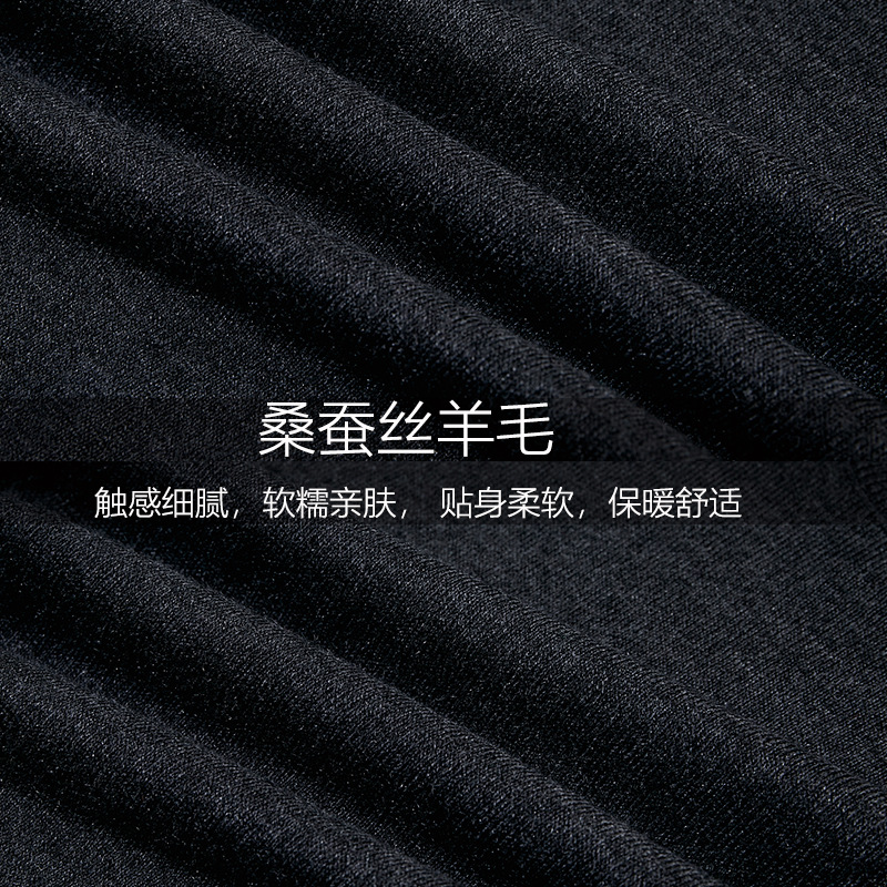 Fine-spun silk wool sweater men's high-neck Korean style new 2022 Spring thin youth base layer men's sweater Specification image
