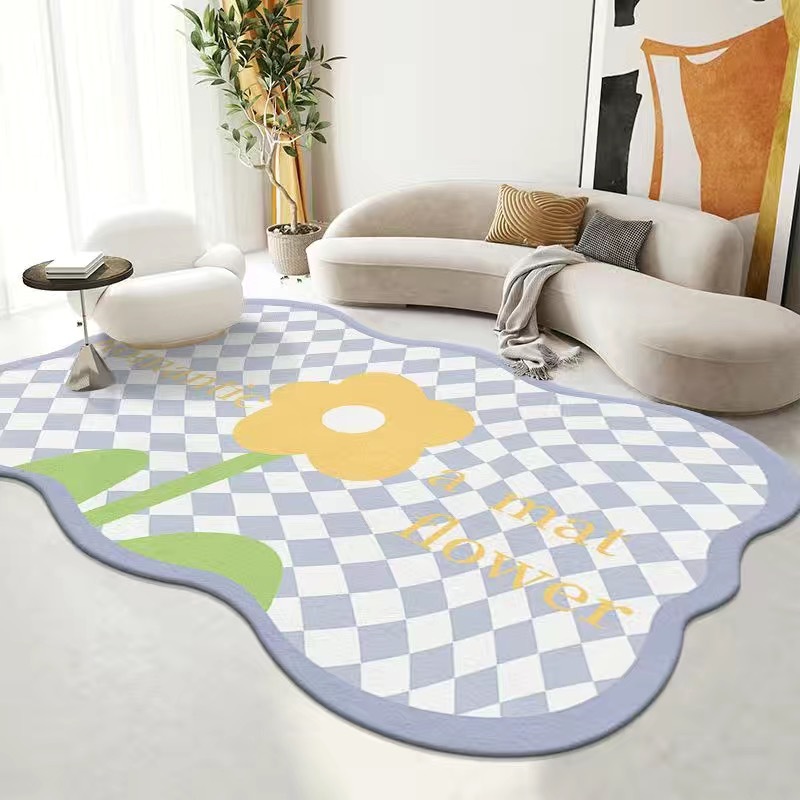 Small Fresh Four Seasons General Purpose Bedroom Full Carpet Home Soft Imitation Cashmere Carpet Absorbent Non-Slip Living Room Carpet Application Scenario