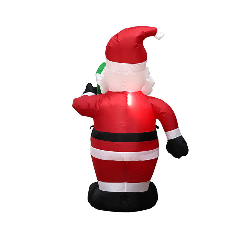 圣诞老人充气模型1.2米商场酒店场景布置道具拐杖圣诞老人气模详情图3