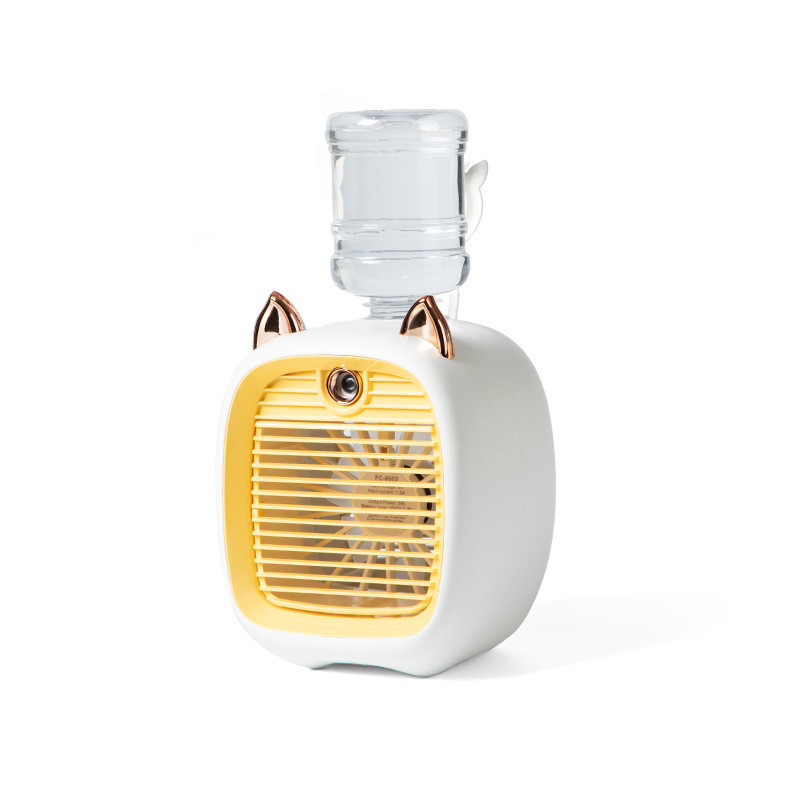 Little Fox Spray Mini USB Charging Small Fan Water-cooled Fan Desktop humidifier Item Picture
