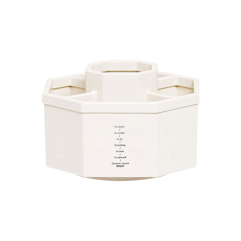 Creative rotating pen holder, multi-functional large-capacity desktop storage box, student office pen barrel, 360-degree makeup holder Item Picture