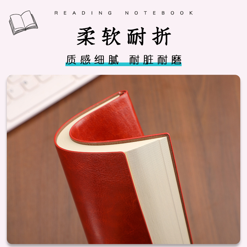 A5 Simple Notepad Thickened B5 Notebook High Appearance Level A6 Soft Leather Wholesale Leather Business Office Diary Application Scenario