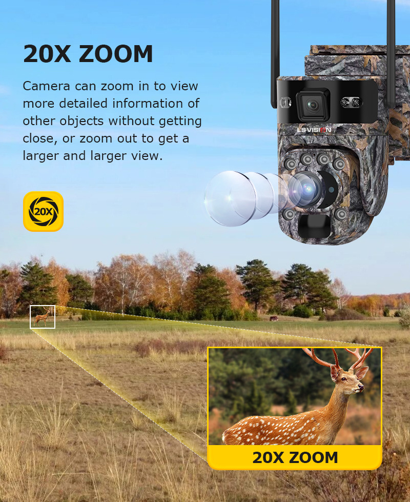 4G LTE Cellular Trail Camera Wildlife Game Camera迷彩 Ubox pic 3