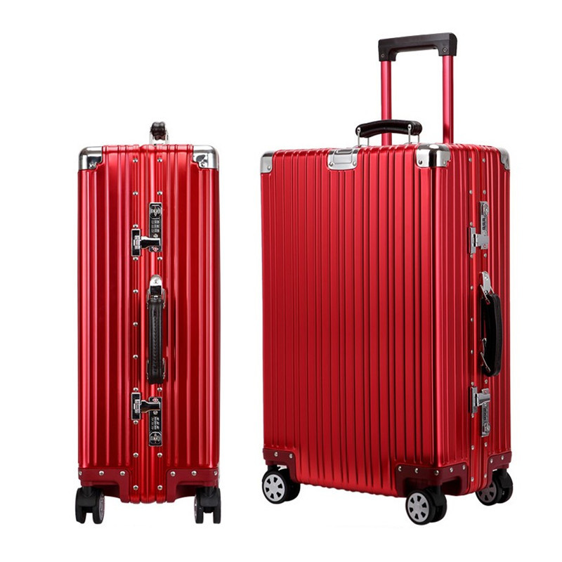 All-Aluminum Magnesium Aluminum Boarding Cases Men's And Women's Trolley Cases All-Metal Carousel Luggage Luggage Application Scenario