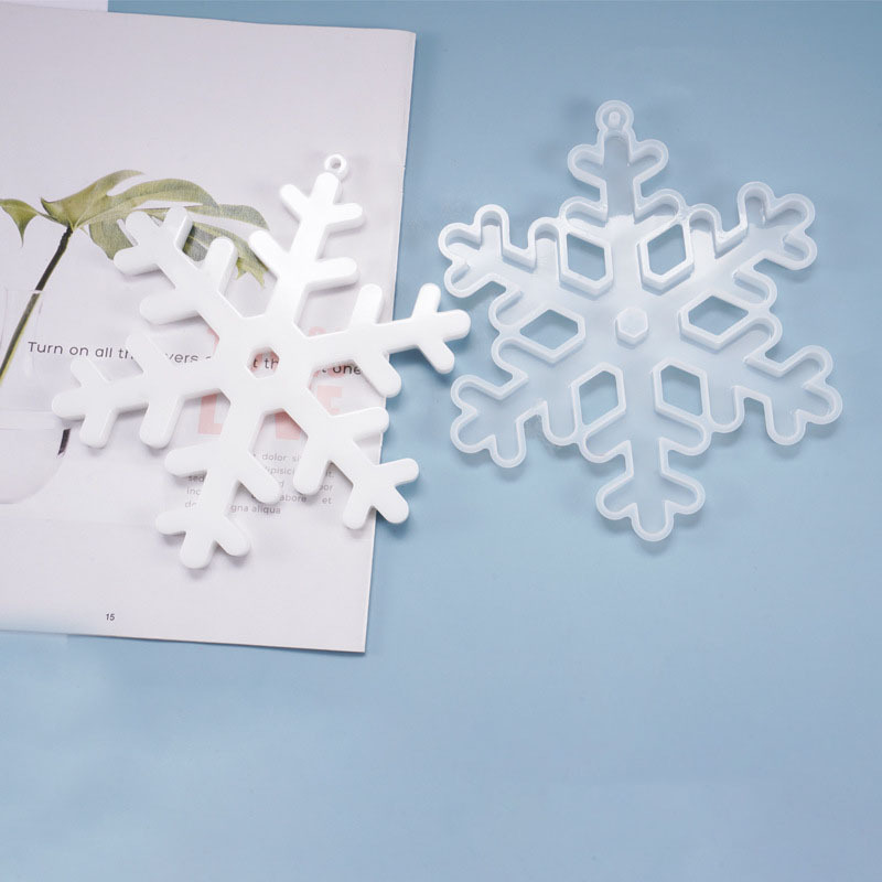diy Crystal drop glue Snowflake pendant mold Snowflake listing Christmas listing piece decorative silicone mold
