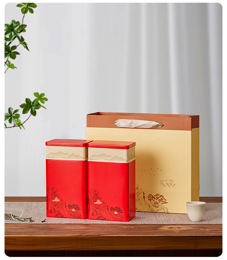 New tea canister, 2.5 jin for black tea and green tea, universal tea tin box, tinplate sealed metal can, empty can pic 12