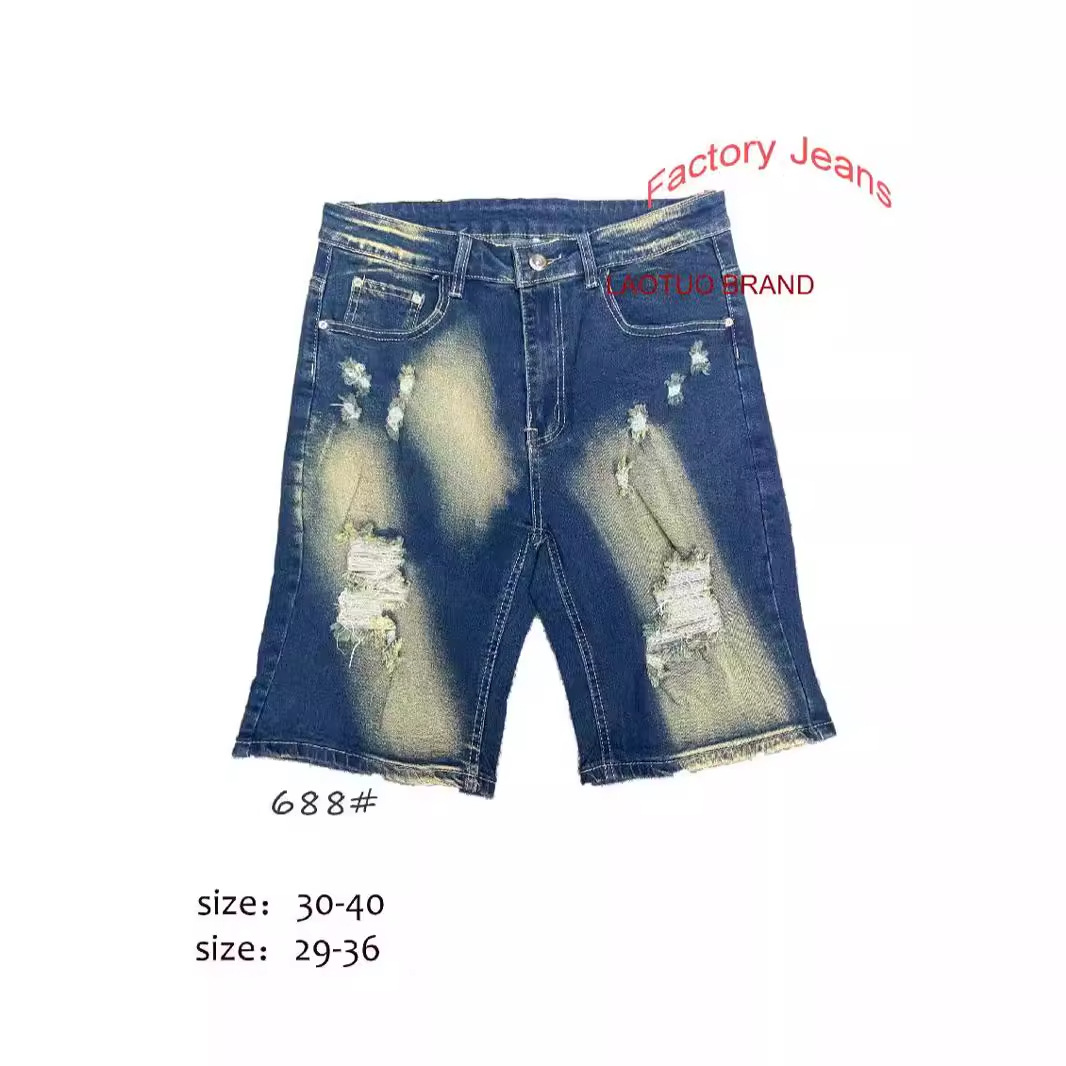 Wholesale factory supply of foreign trade jeans, men's denim shorts, men's jeans Application Scenario