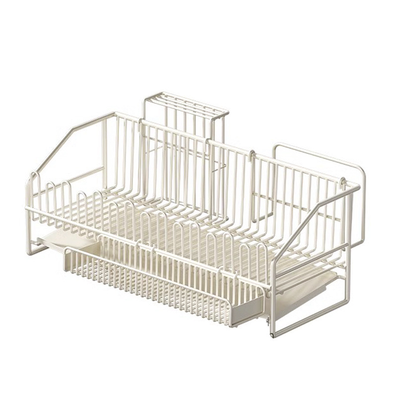 Kitchen draining dish rack, kitchen sink countertop, draining basket for chopsticks and bowls, storage rack, bowl rack, storage rack for tableware and dishes Item Picture