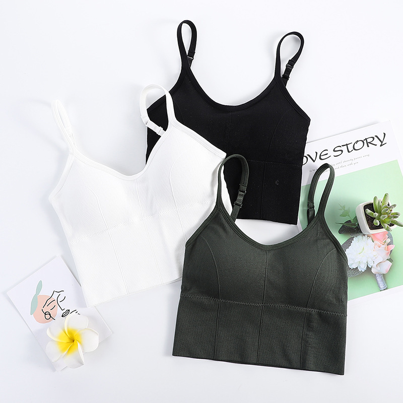 Kaka With The Big U American Back Wholesale Breast Top Underwear Women Wrap Breast Thin Strap Bra Outside The Spice Girls Summer Application Scenario