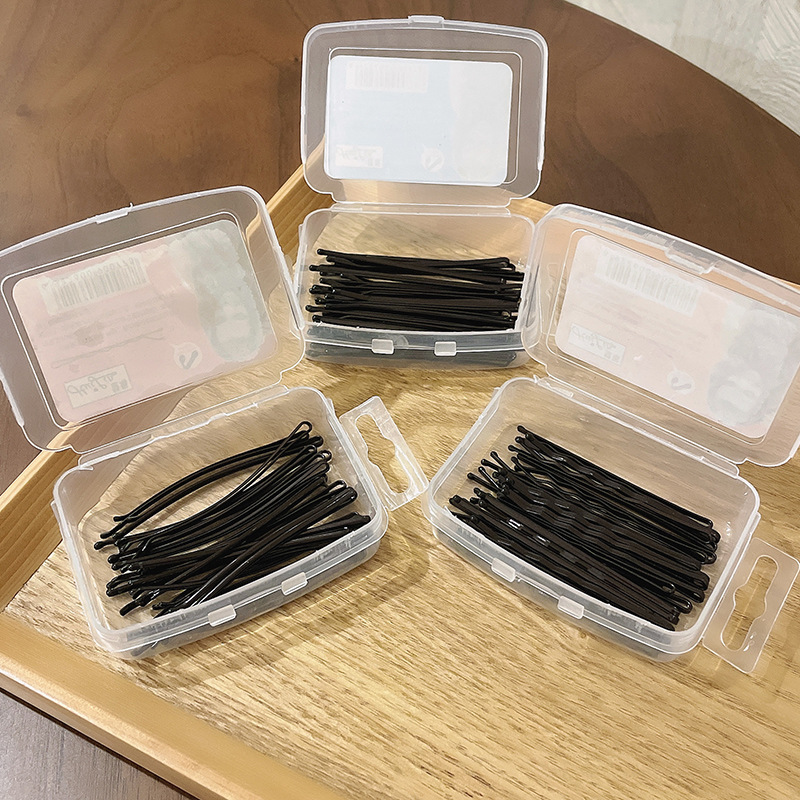 Hair clips, straight clips, simple clips to fix hair, black hair clips, steel clips, fringe clips, girlish top clips, headwear