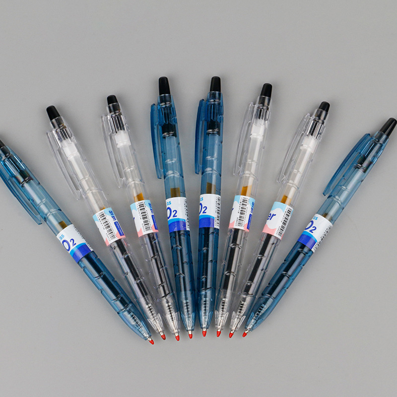 Limited edition niche PET bottle press pen ins student transparent, simple and smooth black pen signature pen 0.5mm gel pen