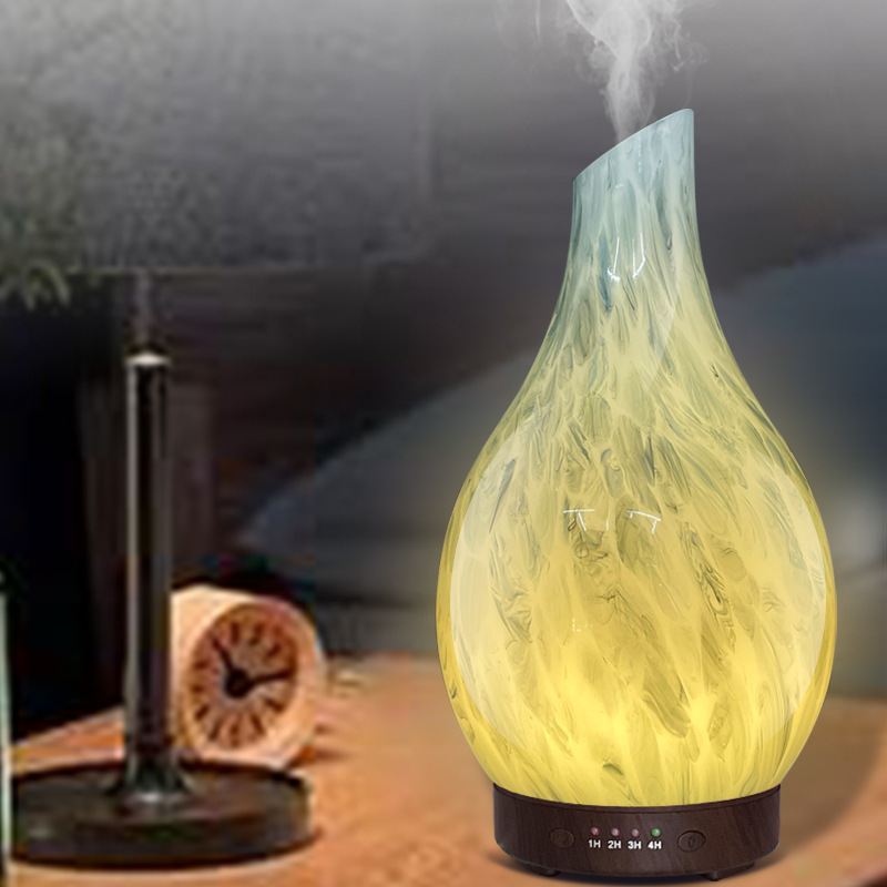 120ML glass essential oil aroma diffuser, humidifier, seven-color light, bedroom silent air conditioner, room moisturizing, factory direct sales Application Scenario