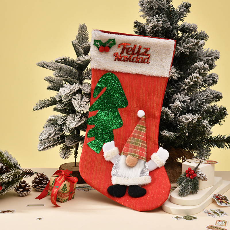Christmas Decorations Christmas Stockings Santa Claus Gift Bags Christmas Candy Gift Bags Christmas Tree Decoration Pendants details Picture