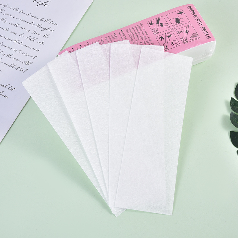 Depilatory cloth disposable thickened non-woven depilatory paper depilatory wax assisted with depilatory cloth depilatory cream assisted details Picture