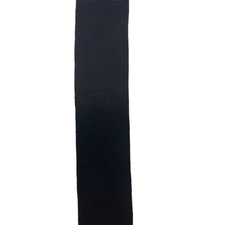 Solid color ribbed webbing, black and white ribbed ear ribbed rayon cap strap, webbing DIY gift box packaging, clothing accessories Item Picture