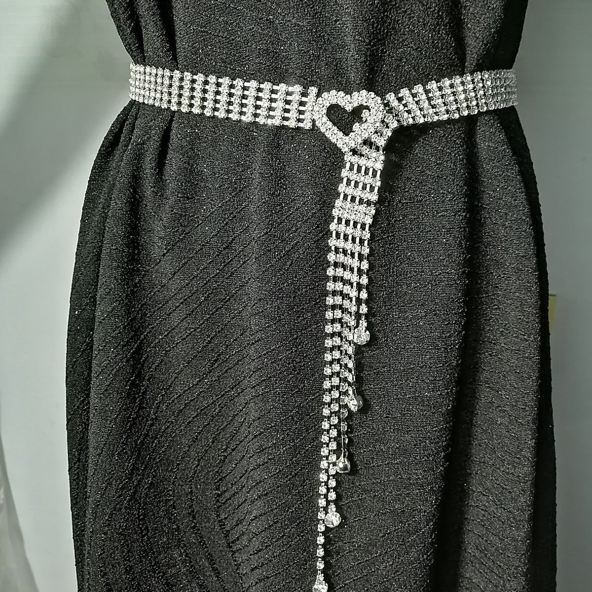 New European And American Rhinestones Full Diamond Belt Ladies Belt Set With Crystal Diamond Waist Chain details Picture