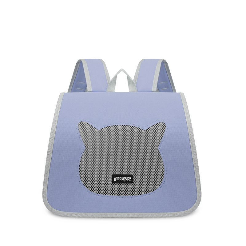 Portable and breathable cat bags for going out, pet travel double-shoulder puppy backpacks, lightweight and portable cat backpacks, pet supplies Item Picture