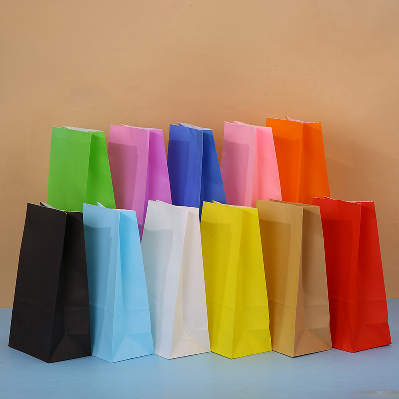 现货供应生日派对纯色糖果袋食品袋手提袋亚马逊热销产品礼物盒图
