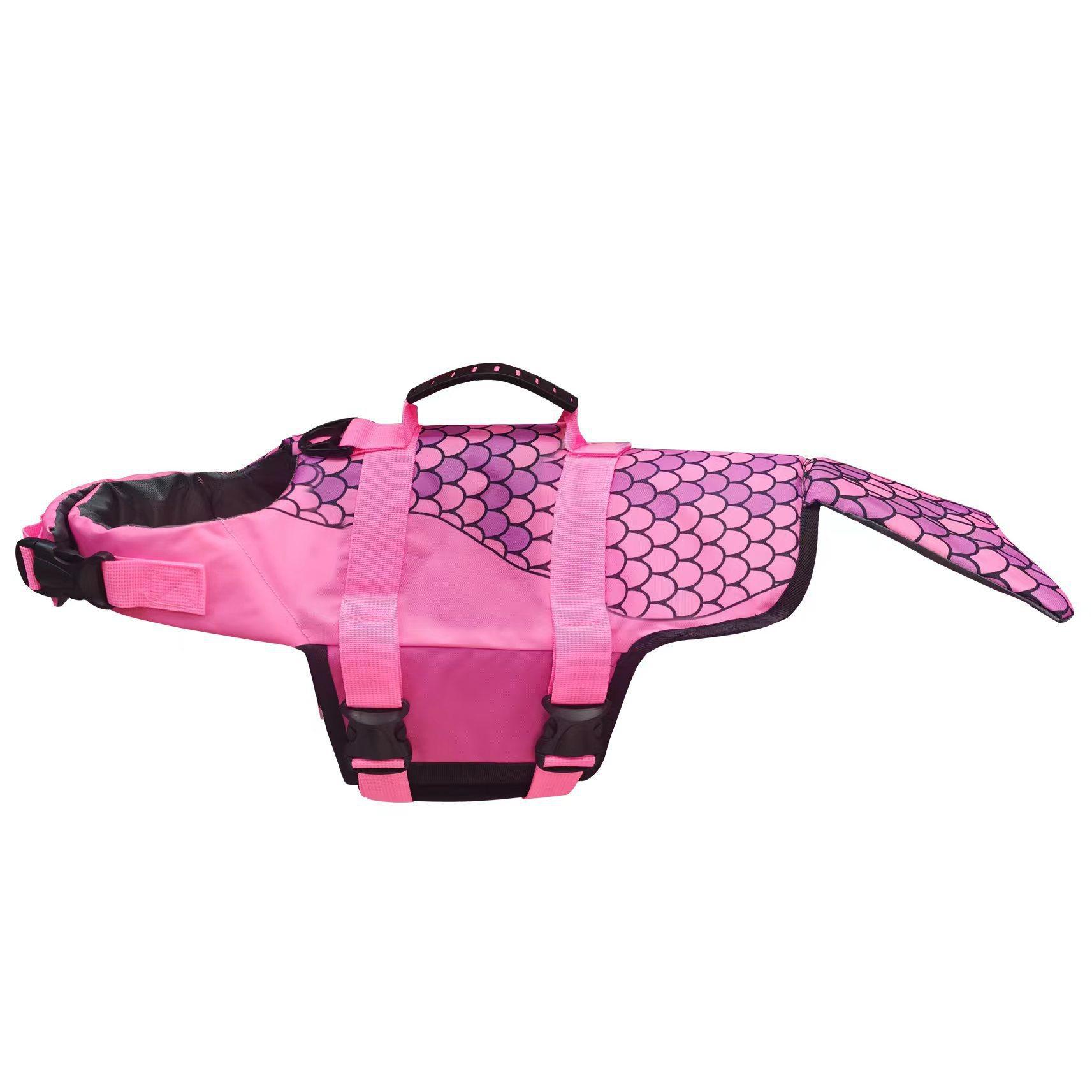 Shark Mermaid Swimsuit Pet Life Jacket Dog Swimming Clothes Dog Summer Clothing Swimsuit Cross-Border Wholesale Application Scenario