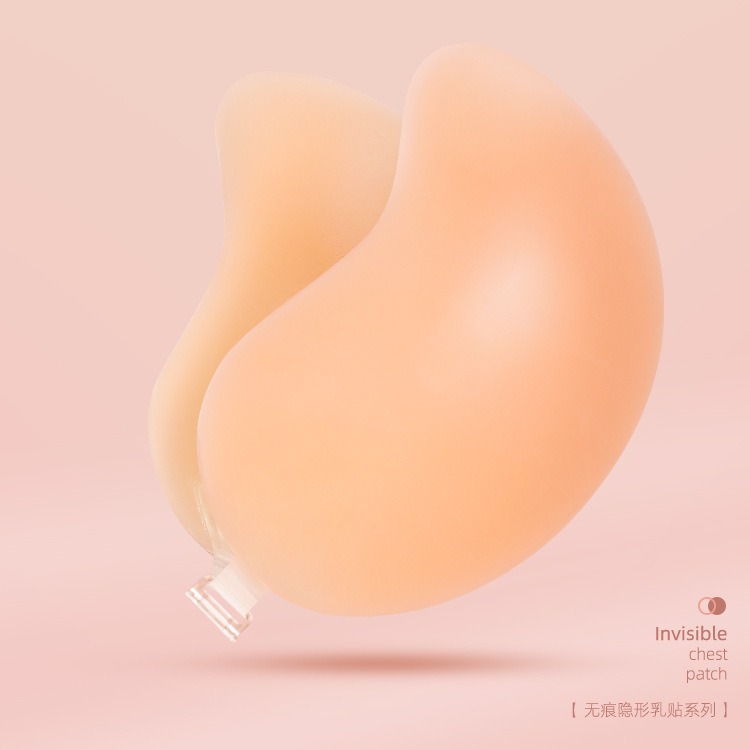 热销款芒果形液态硅胶文胸贴前扣无肩带硅胶隐形内衣聚拢无痕内衣