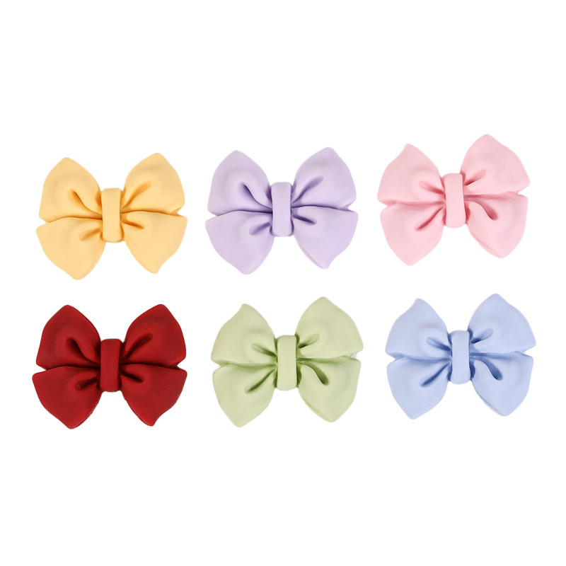 New popular bow resin accessories, diy cream glue phone case patch storage box, decorative hair accessory material Item Picture