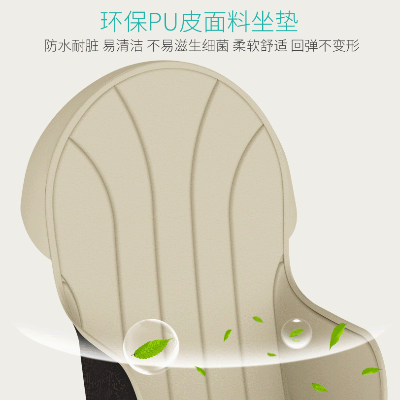 儿童餐椅酒店/叠加餐桌椅/饭店椅bb凳白底实物图