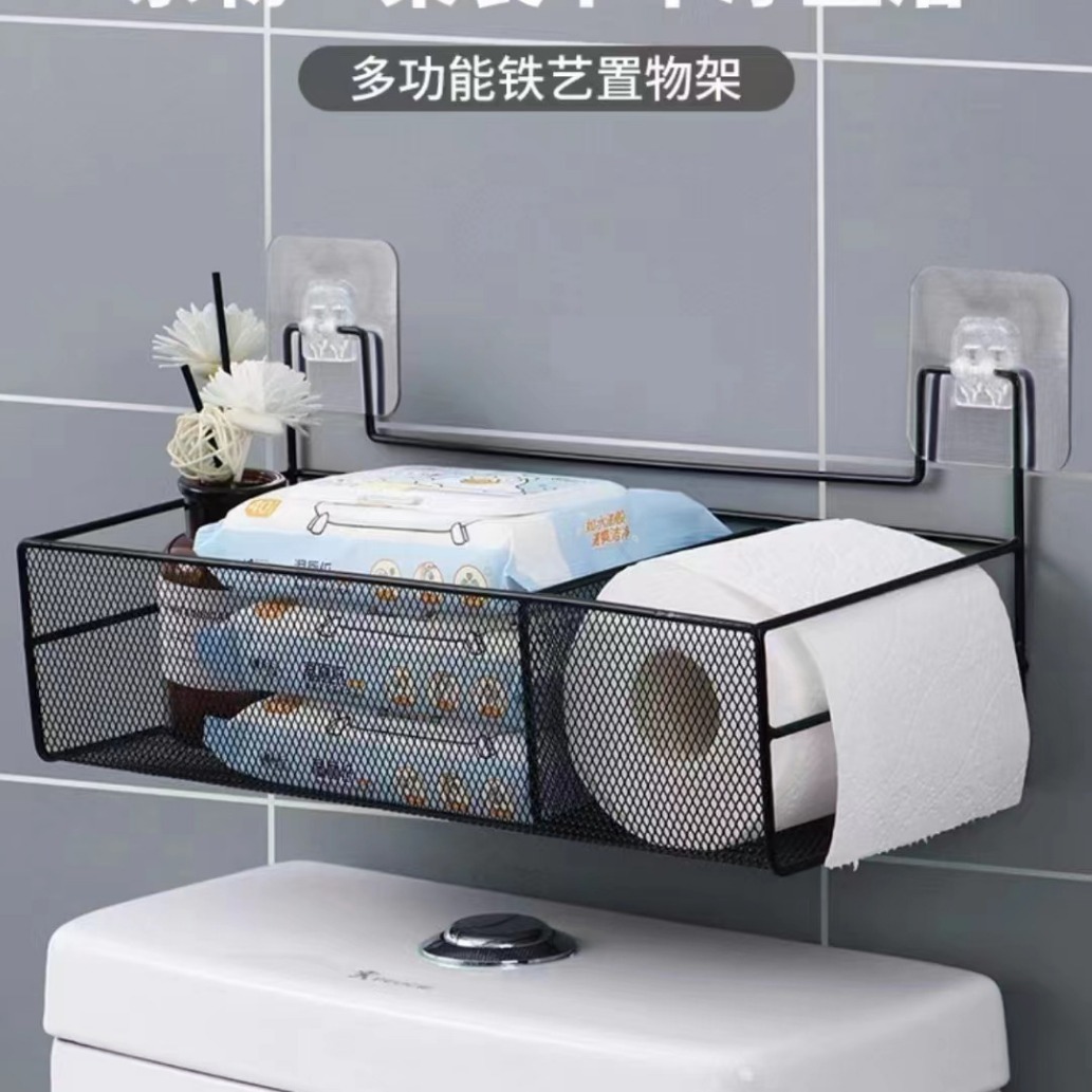 Perforation-Free Bathroom Storage Shelf Dorm Bathroom Good Kitchen Wall Storage Shelf Specification drawing