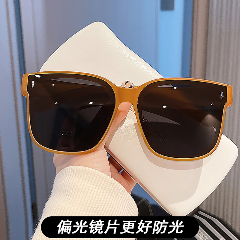 防晒镜/太阳镜/钉米镜/韩版/高级感/方形/男士/开车/司机/专用/墨镜细节图