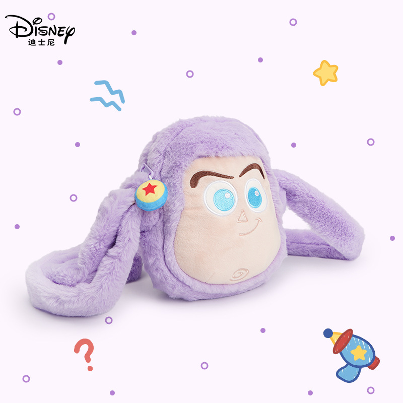 Official copyright Disney plush bag, single-shoulder autumn and winter commuter doll bag, cute doll bag, birthday gift, high-end Specification image