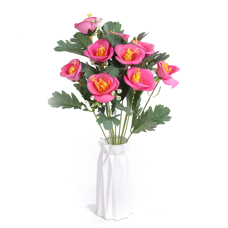 Wholesale of artificial flower silk, flower bouquets, artificial flowers, hotel, home, living room, country style, classical photography props and decorative items details Picture