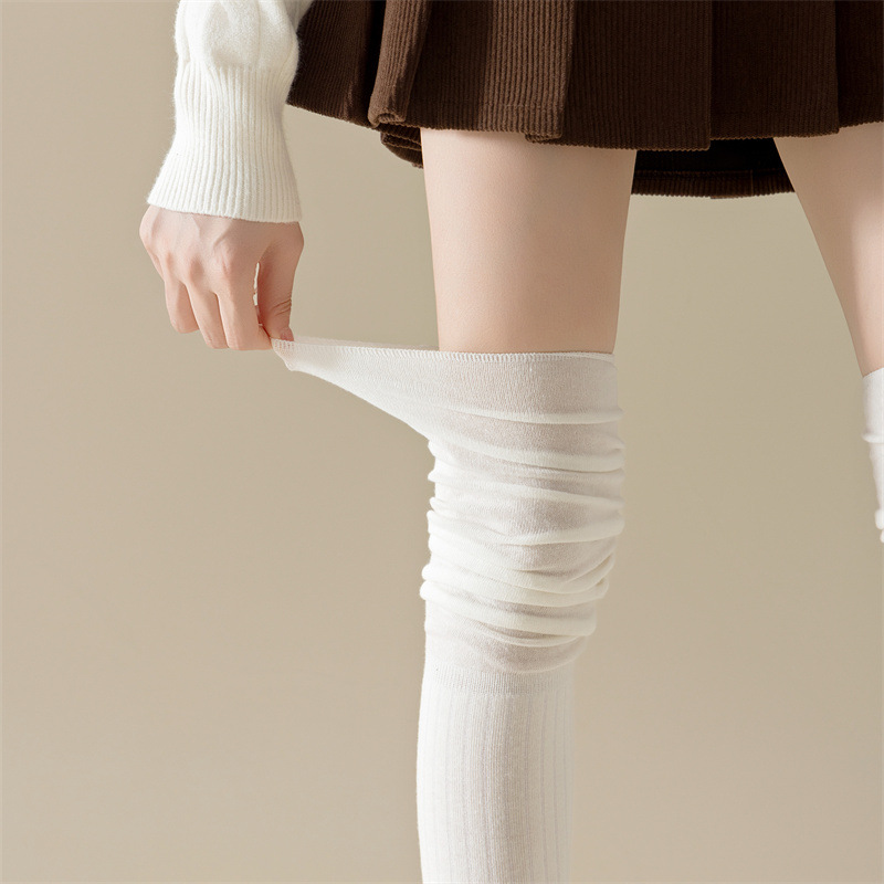 Sock stall, one-piece consignment, over-the-knee socks, women's autumn and winter long boots, piles of socks, thigh knee protecters, jk slimming and anti-drop high thigh-long cotton socks, one-piece consignment Specification image