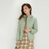 In the cold winter, Siyu Women's Clothing's autumn and winter new 90-down light down jacket for women is available. Women can wear a thin and large-sized coat with a hat details Picture
