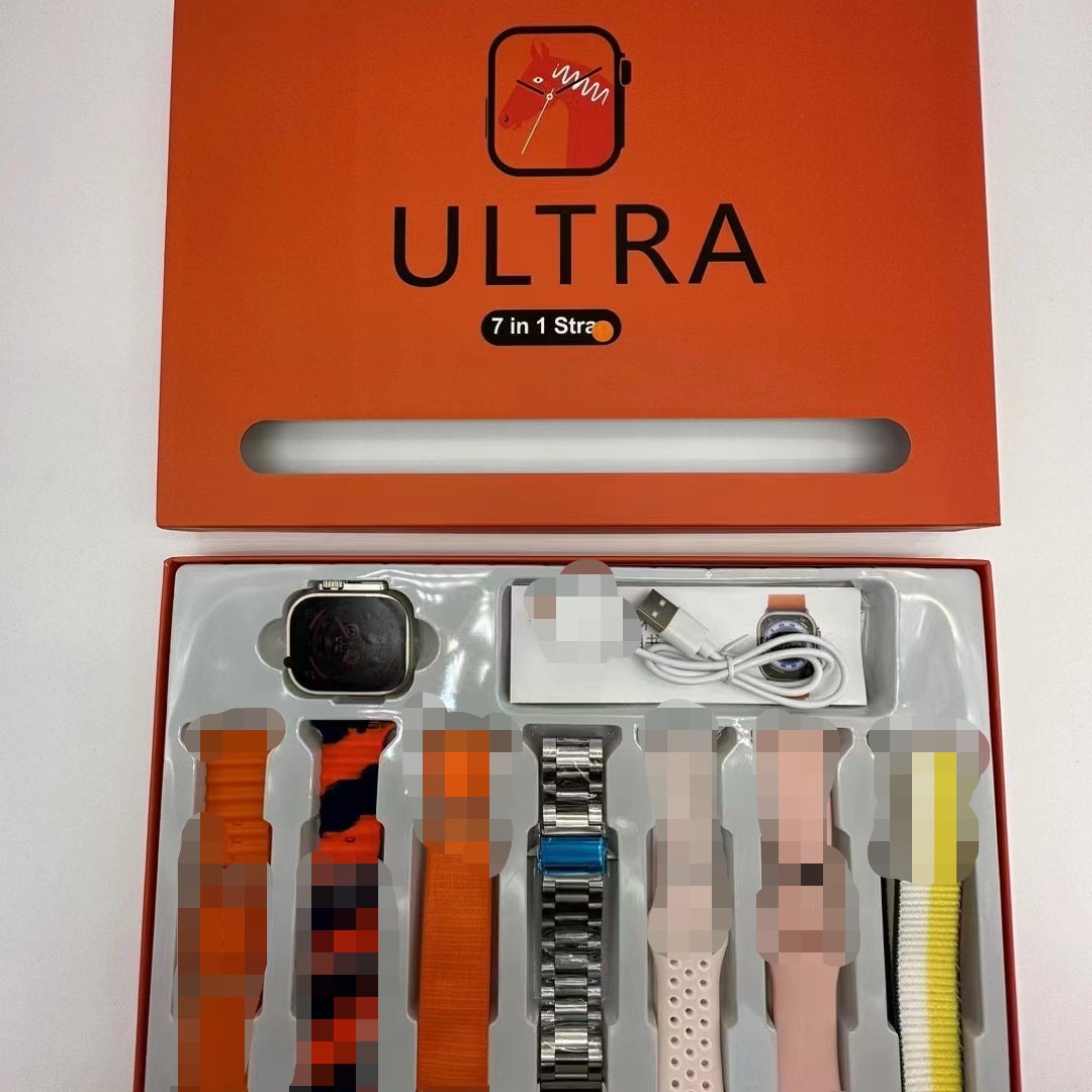 跨境7合1多表带心率血压血氧健康监测蓝牙通话智能手表细节图