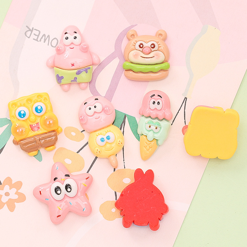 Cardone Sponge Pie Star Cookies Diy Cream Glue Mobile Phone Shell Hair Accessories Water Cup Resin Accessories Wholesale Specification drawing