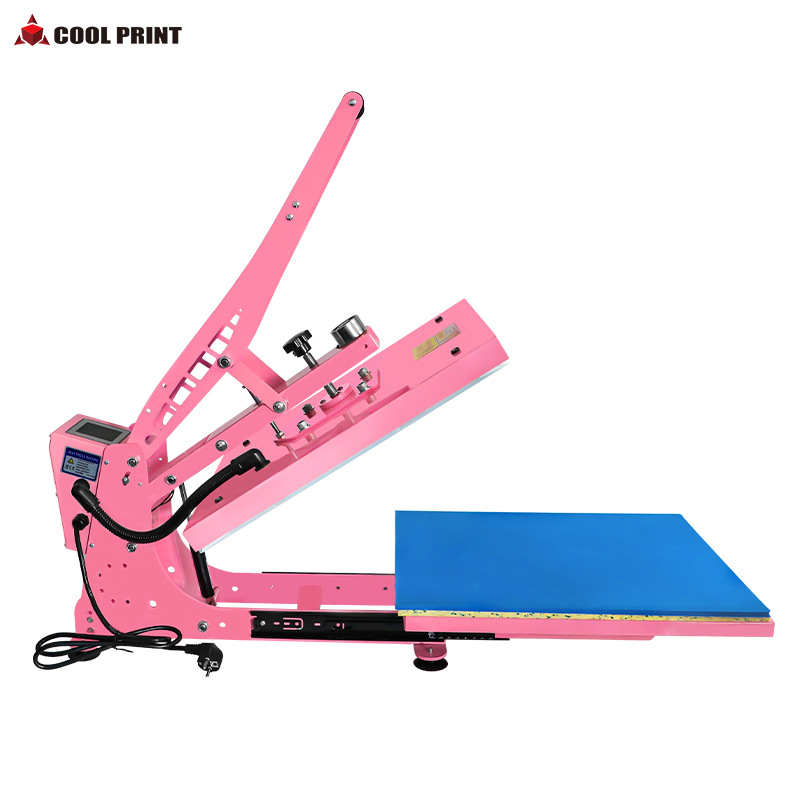 4050 Magnetic semi-automatic T-shirt heat transfer machine, flatbed high-pressure heat transfer machine, puller new type heat transfer machine Application Scenario