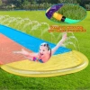Cross-border exclusive family interactive toys, courtyard lawn water slides, home amusement parks, double water slides details Picture