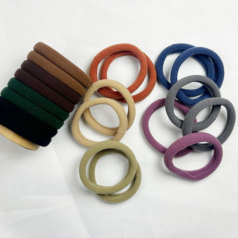 20 bagged gradient candy-colored hair ties and hair bands, high ponytail, high-end style, ladies' hair ties and hair bands, leather bands Application Scenario