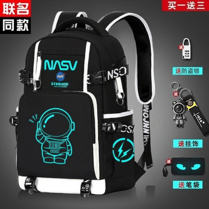 The new children's schoolbag from the bag factory is a cool and lightweight backpack for boys in grades three to six of primary school and junior high school students