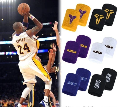 Basketball Wrist Brace Wicks Sweat Away Men's And Women's Fitness Badminton Tennis Wrist Brace Nba Star Towel Wrist Brace