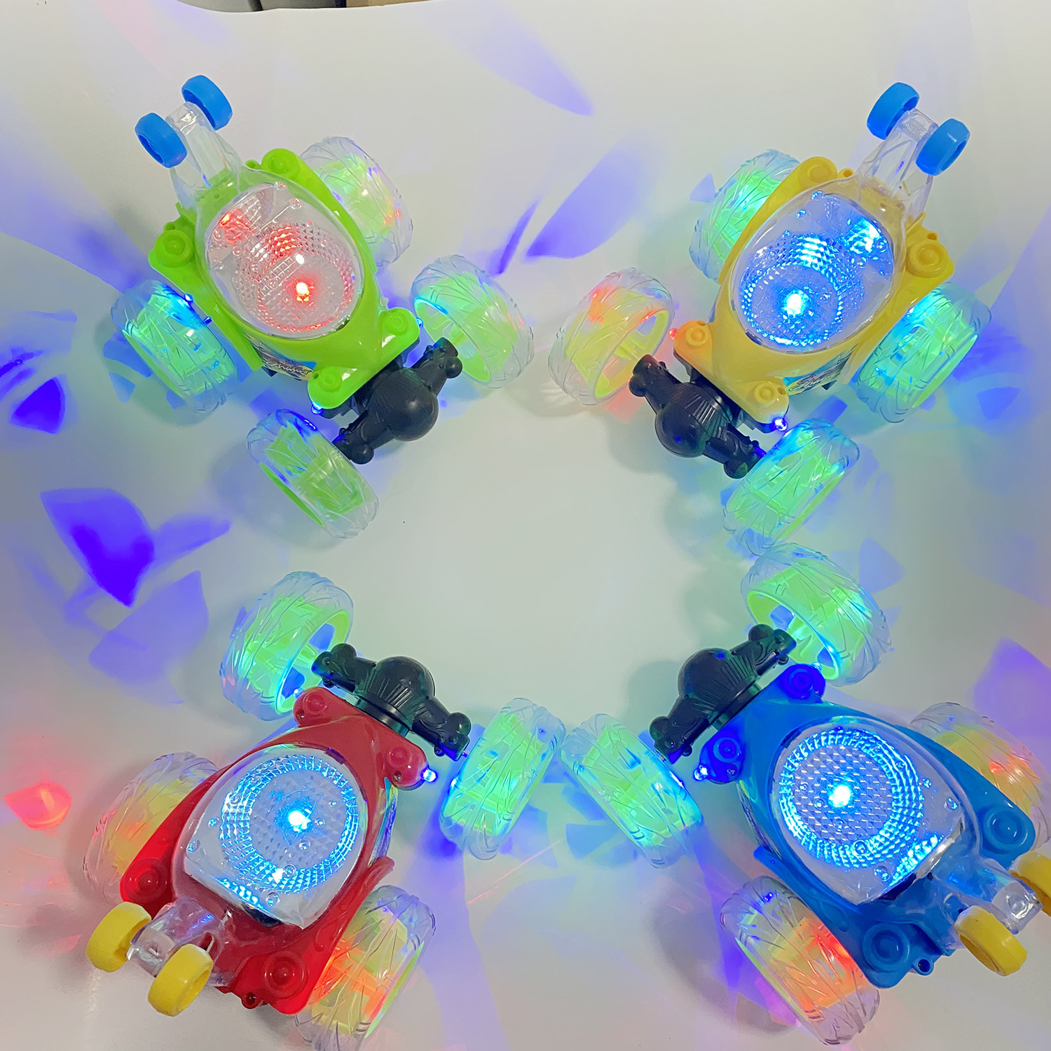 Cross-border best-selling rolling stunt car, electric toy, cool music, remote control car, charging, tipping, off-road car, gift Specification image