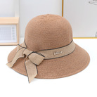 帽子女夏海边沙滩帽日系出游户外可折叠针织女士防晒遮阳帽太阳帽