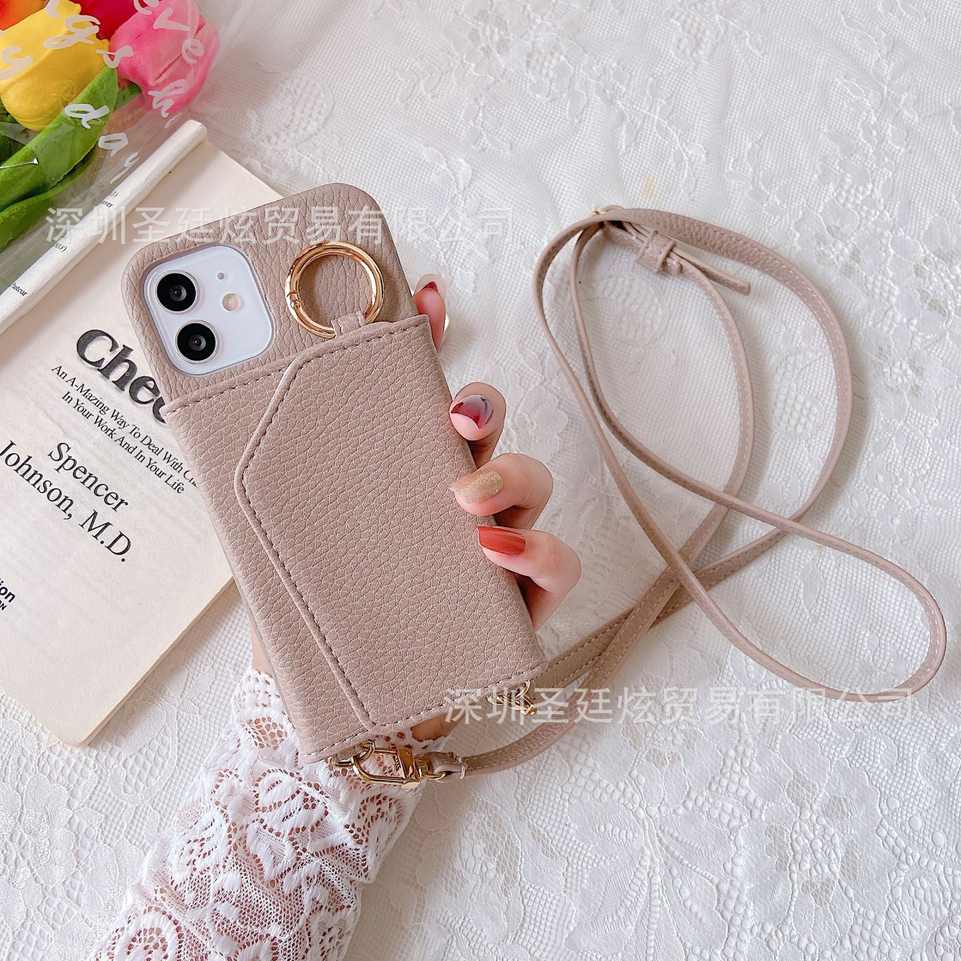 This is a popular Japanese iPhone14 phone case, coin purse, two-in-one split card case and phone case Item Picture