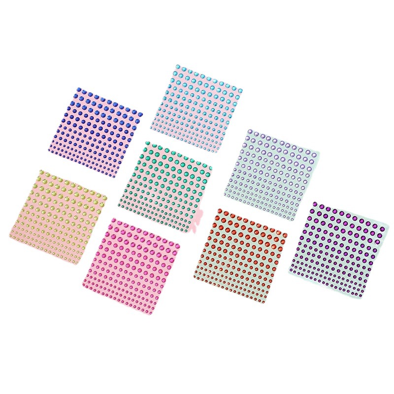 跨境现货DI/脸部钻石贴化白底实物图