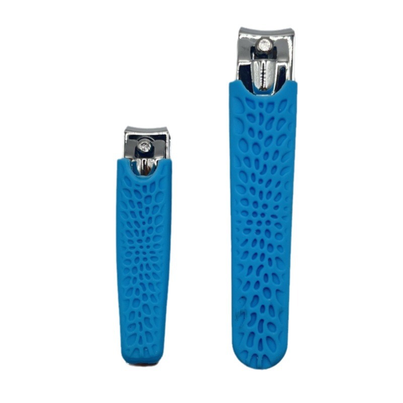 Wholesale stainless steel nail trimmers, rubber anti-slip nail clippers, portable household nail care tools from the manufacturer Item Picture