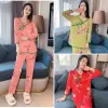 The new Chinese-style women's home wear set with buttons, a popular online hit, is luxurious, stylish, loose and large-sized, suitable for wearing outside details Picture