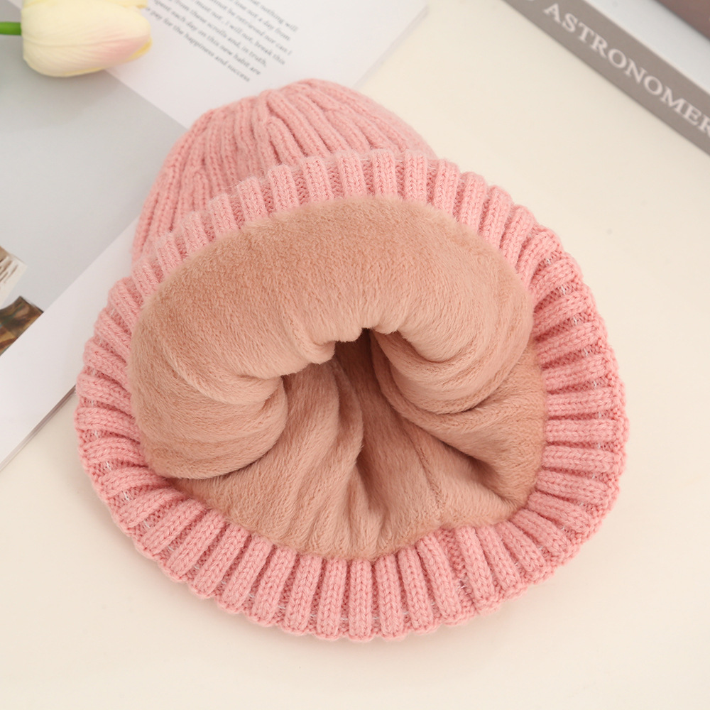 Baby Hat Autumn/Winter Children's Woolen Hat Cartoon Bear Flower Cherry Hat Warm Knit Hat For Baby Boys And Girls Application Scenario
