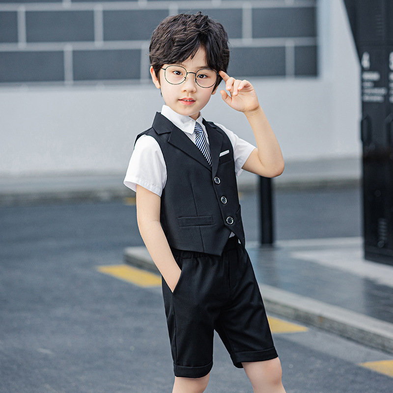 童装2022春夏新款男儿童小西装小孩子朋友王子西服表演舞台礼服