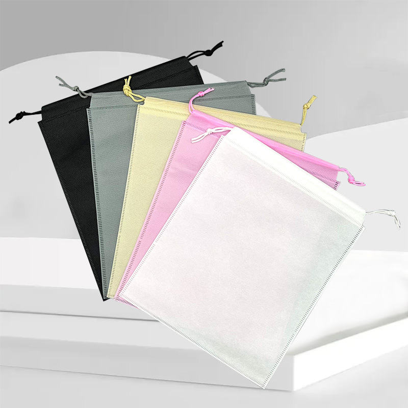 In-stock non-woven fabric drawstring bags, clothes, toys, dust-proof storage bags, blank shoes, backpacks, packaging bags Specification image